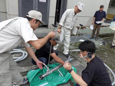 給水栓の組立