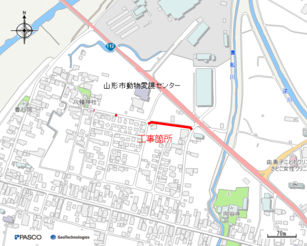 配水管整備工事（船町工区）