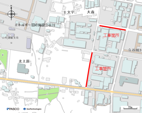 （耐震）配水管更新工事（あけぼの二丁目工区ほか）に伴う路面復旧工事