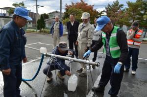 拠点給水所開設訓練