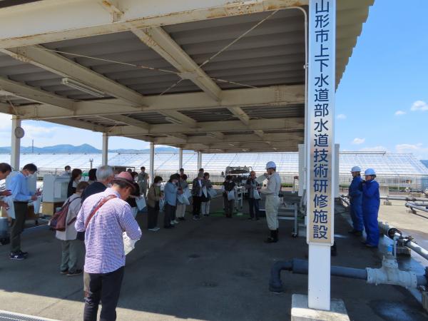 水道技術研修施設の看板