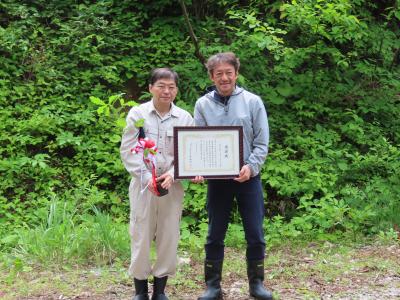 苗木寄付、感謝状贈呈
