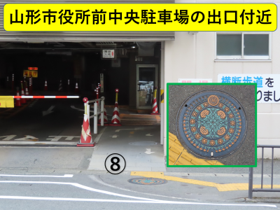 市役所前中央駐車場付近