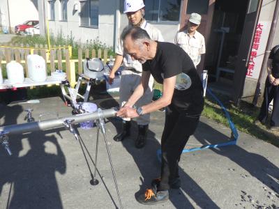 ホースの接続