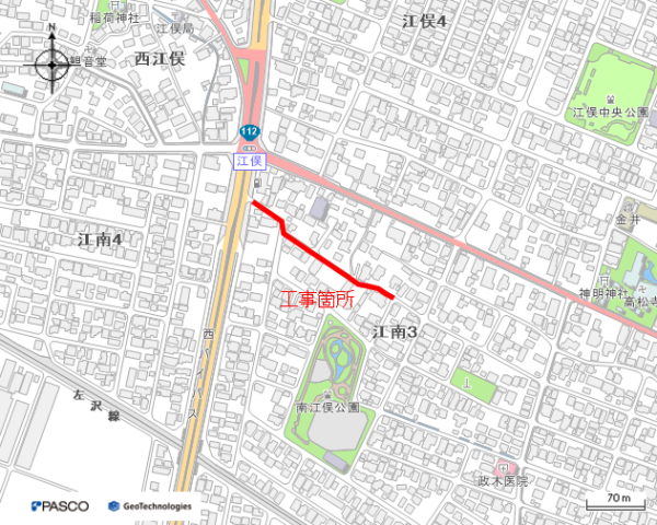 （耐震）配水管更新工事（江南三丁目工区）