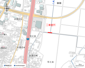 河川工事に伴う汚水管移設工事（穂積　第2501工区）