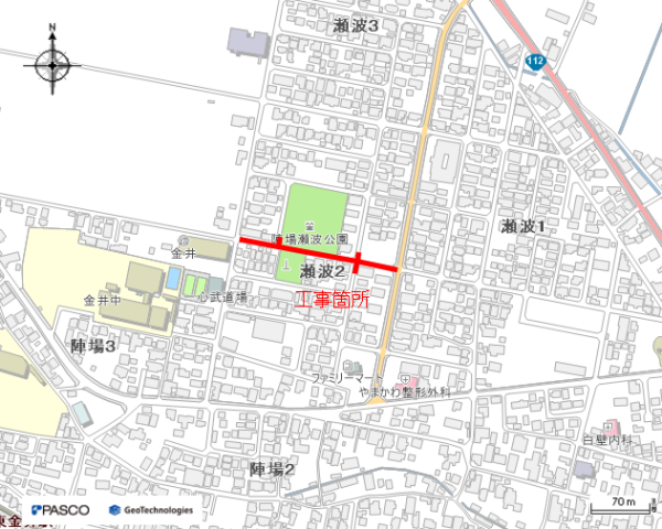 （耐震）配水管更新工事（瀬波二丁目第2工区）