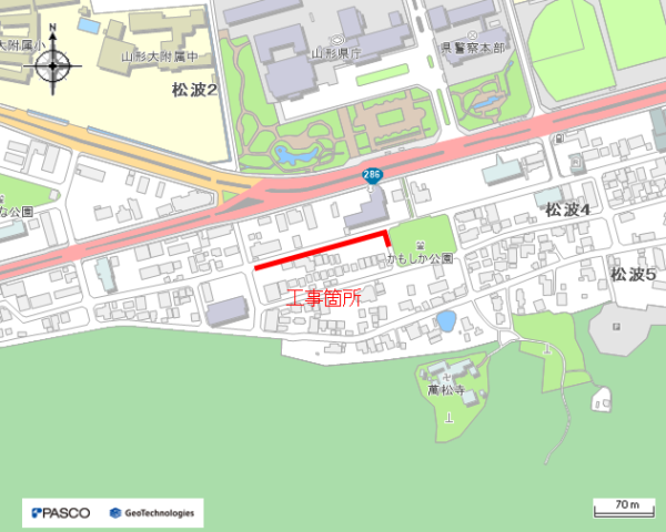 （耐震）配水管更新工事（松波四丁目工区第2工区）