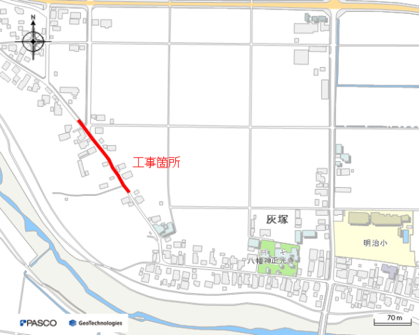 (耐震)配水管更新工事(灰塚第2工区ほか)に伴う路面復旧工事