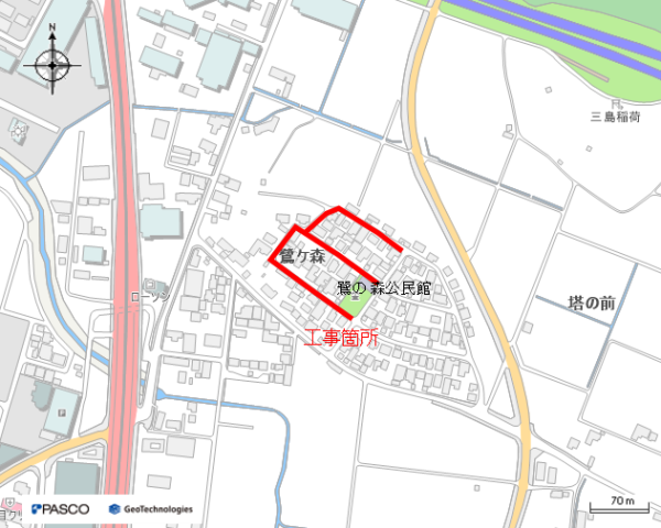 (耐震)配水管更新工事(青野工区ほか)に伴う路面復旧工事