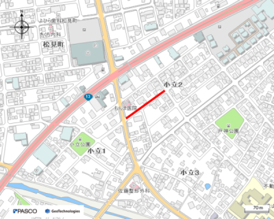 汚水管渠更生工事(小立二丁目 第8104工区)