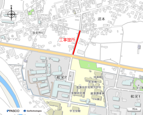 （耐震）配水管更新工事（沼木工区）