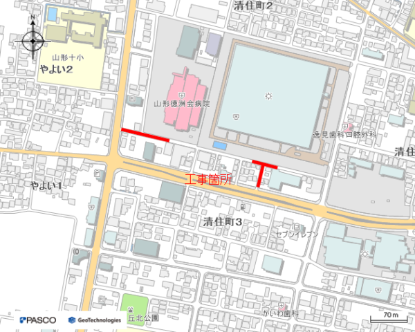 (耐震)配水管更新工事(清住町二丁目工区)
