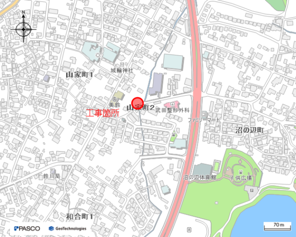 マンホールポンプ改築工事(山家町二丁目第5103工区)