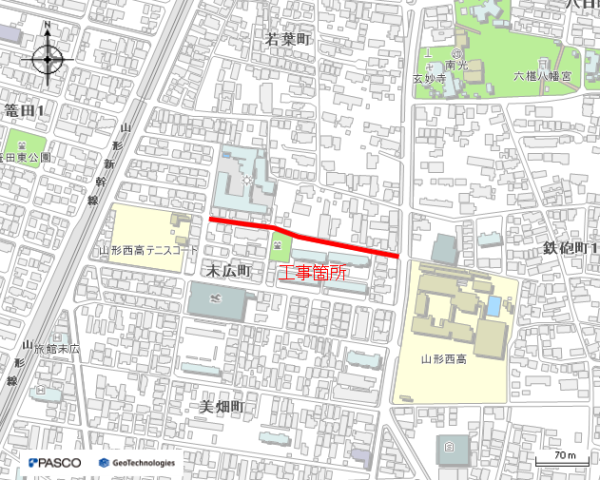 （耐震）配水管更新工事（若葉町工区）
